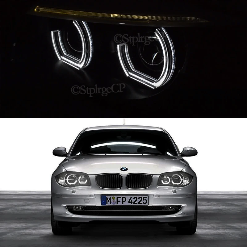 Светодиодное кольцо ангельские глазки акриловое DRL в стиле DTM для BMW 1 серии E81 E82 E87