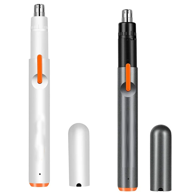 

HOT-USB Charging Nose Hair Trimmer Mute Motor Cordless Electric Nose Ear Hair Trimmer for Men Women Double Edge Blades Painless