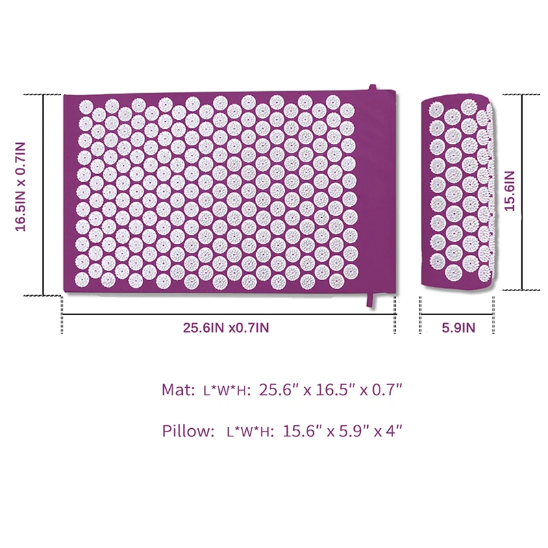 Массажная подушка массажный коврик для йоги фитнеса акупрессура снятия стресса