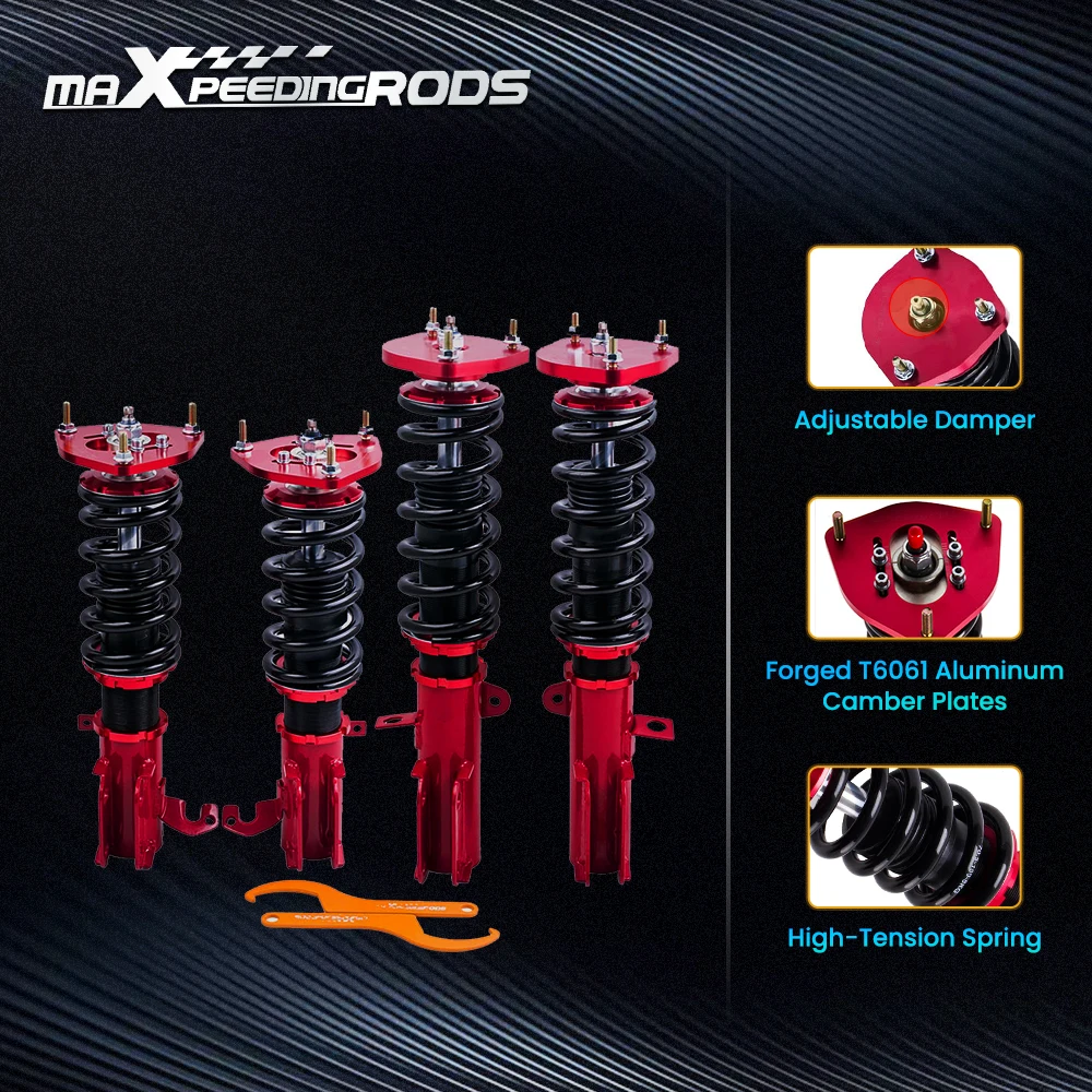 

24-ступенчатая Демпферная стойка для подвески Coilover для Toyota Corrolla E90 E100 E110 AE100 1988-1999