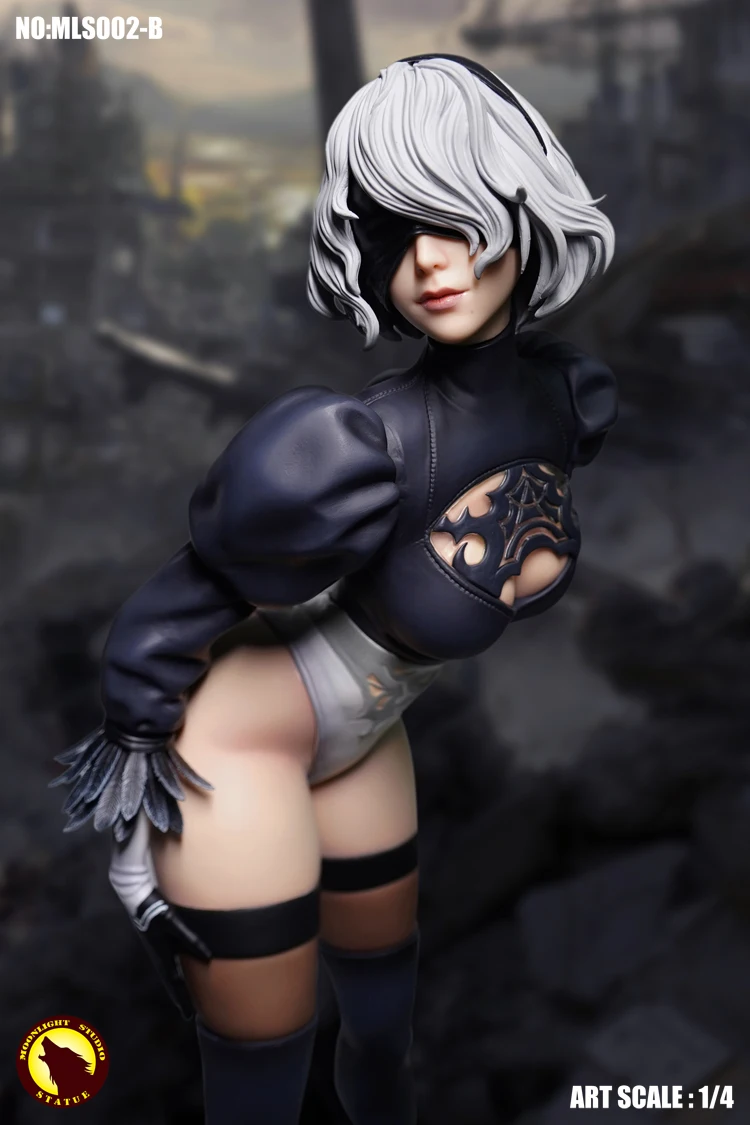 MLS002 1/4 PS4 игровой НИР автоматов 2B YoRHa № 2 Тип статуя фигурку Модель 51 см для любителей подарки