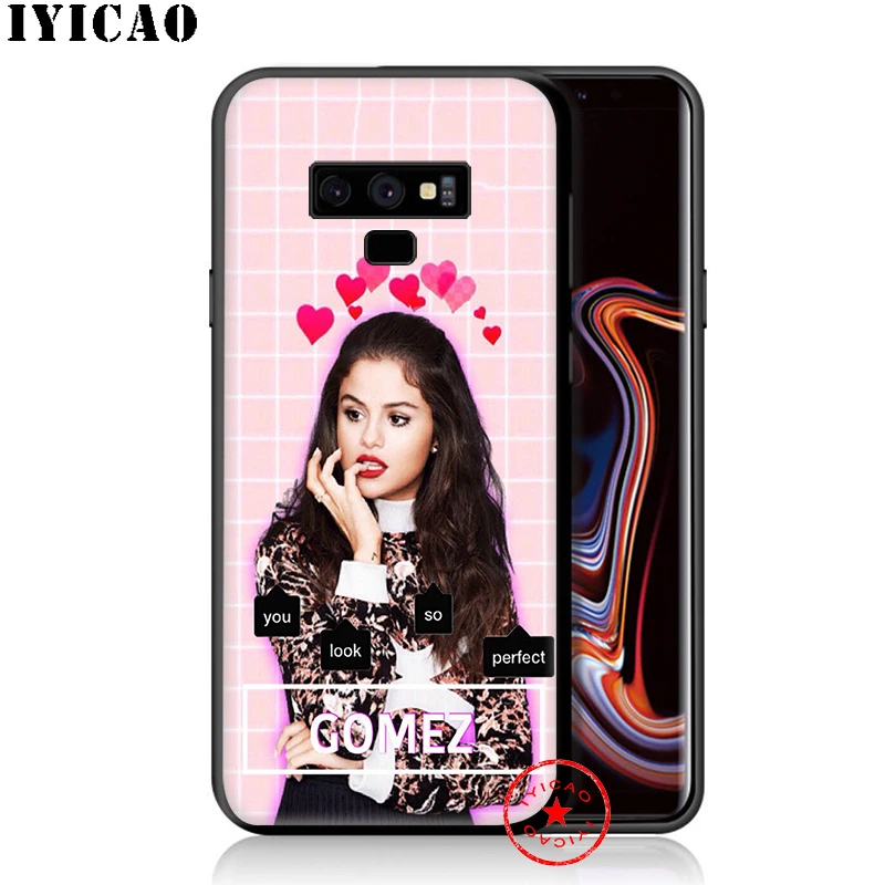 Мягкий чехол IYICAO Selena Gomez для samsung Galaxy S10e S10 S9 S8 Plus S6 S7 Edge Note 10 9 8 TPU |