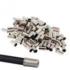 5*10 мм Серебристые Запчасти для горного велосипеда, велосипедные аксессуары для переключения передач, наконечники шнура, колпачки тормозных линий для велосипеда