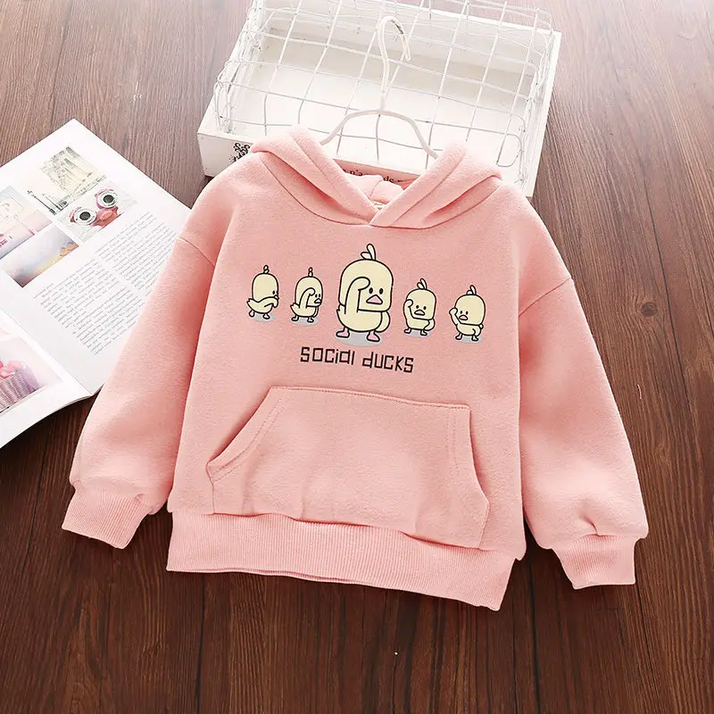 Детские теплые толстовки в Корейском стиле на осень и зиму 2019 года толстовка для