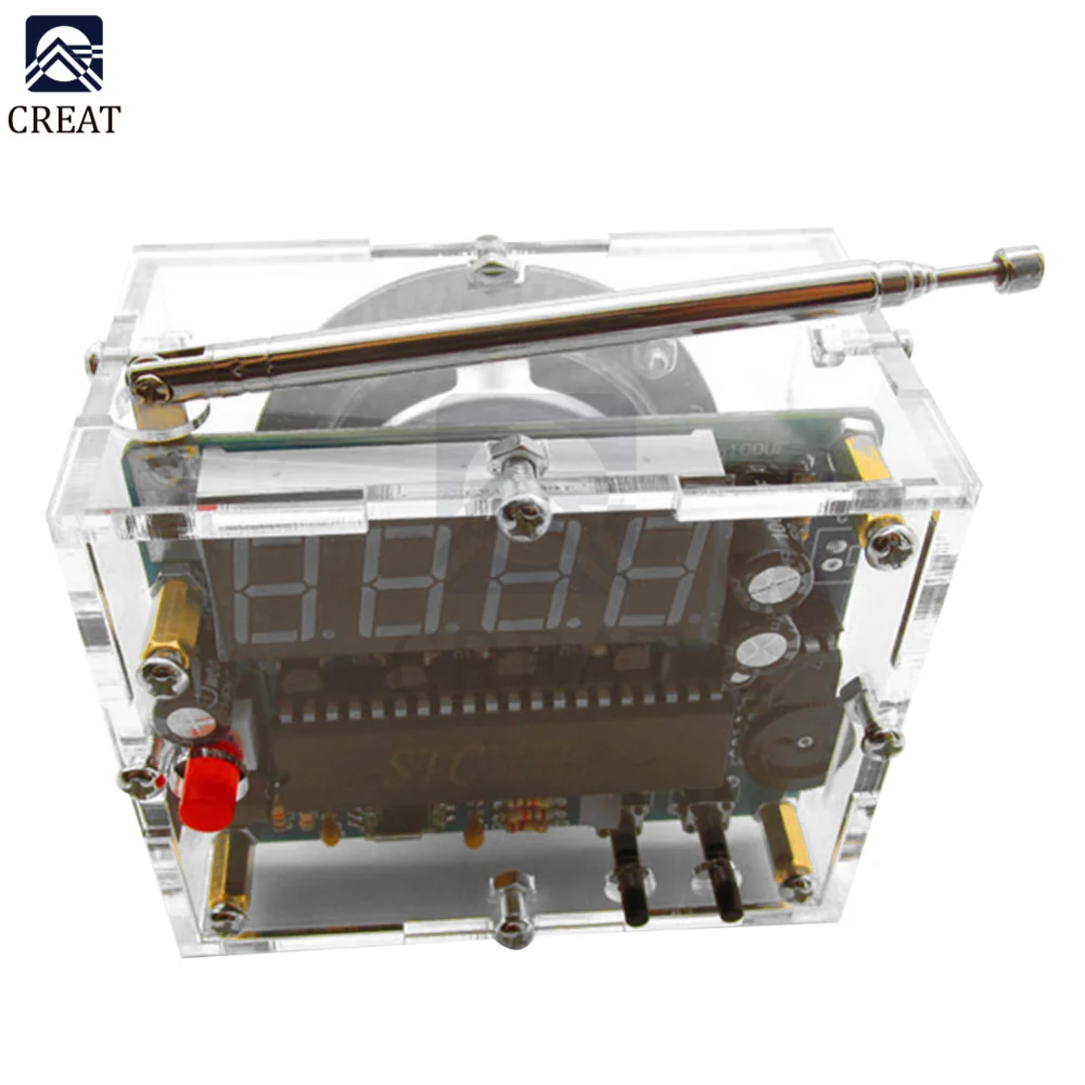 FM-радиоприемник TEA5767 с цифровым дисплеем 5 Вт 8 Ом 87-108 МГц