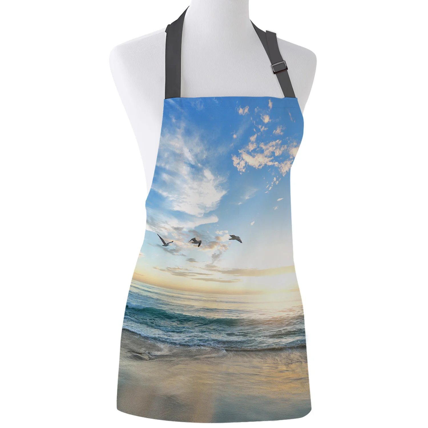 Кухонный Фартук морская свобода Чайка регулируемые фартуки из парусины для
