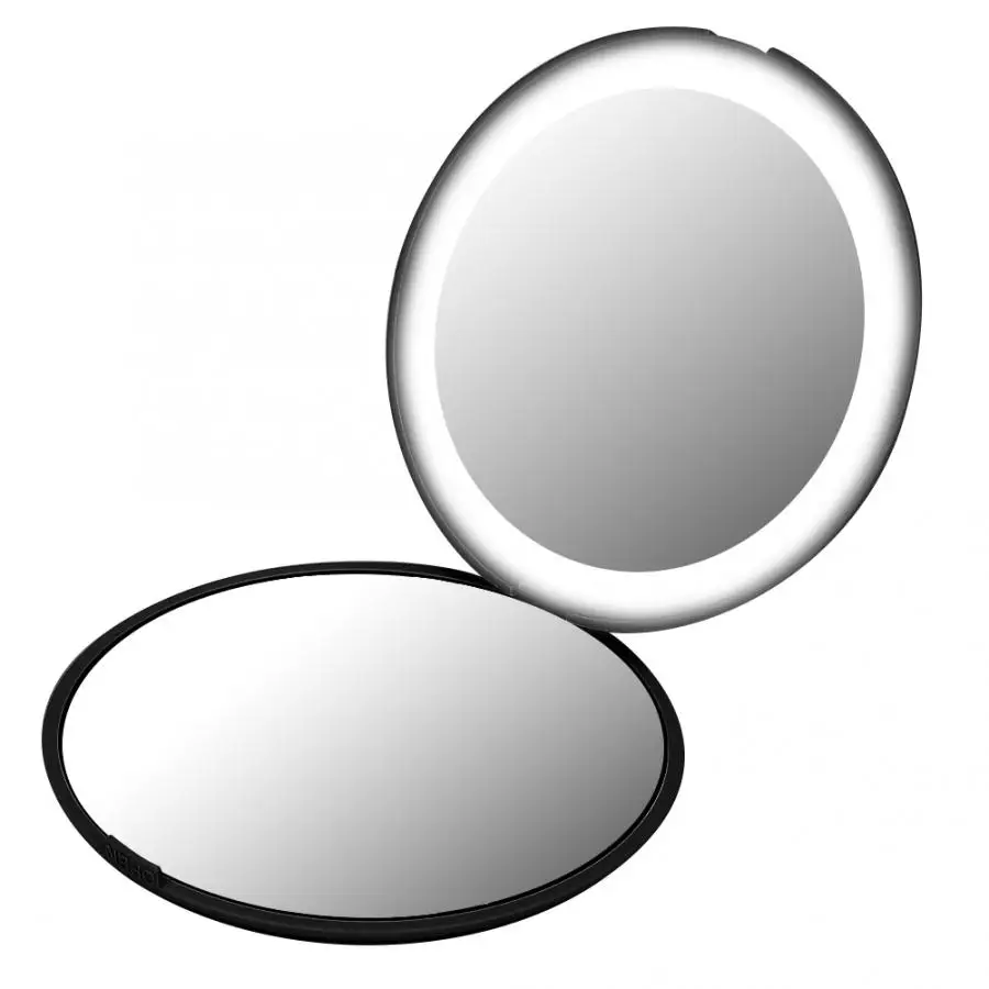 Мини портативный светильник s LED зеркало для макияжа 10X увеличительное ручное