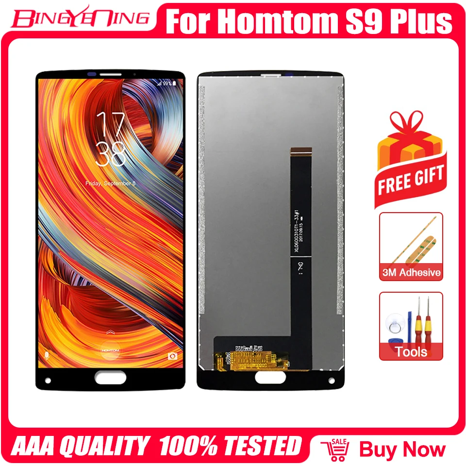 Сменные инструменты для Homtom S9 Plus 100% оригинал ЖК дисплей и дигитайзер сенсорного