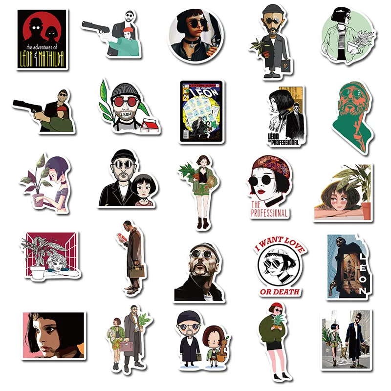 10/30/50 шт водонепроницаемые наклейки с мультипликационным принтом Billie Eilish