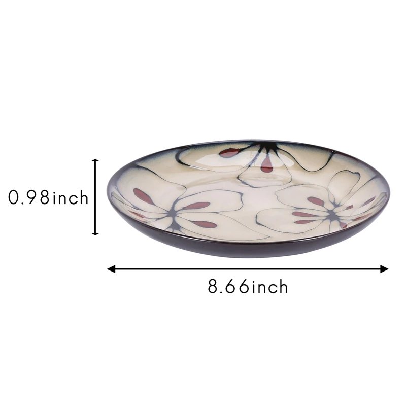

Hand-Painted Ceramic Dinner Plates, Ceramic Dinner Plates Set of 1, Household Tableware Plates