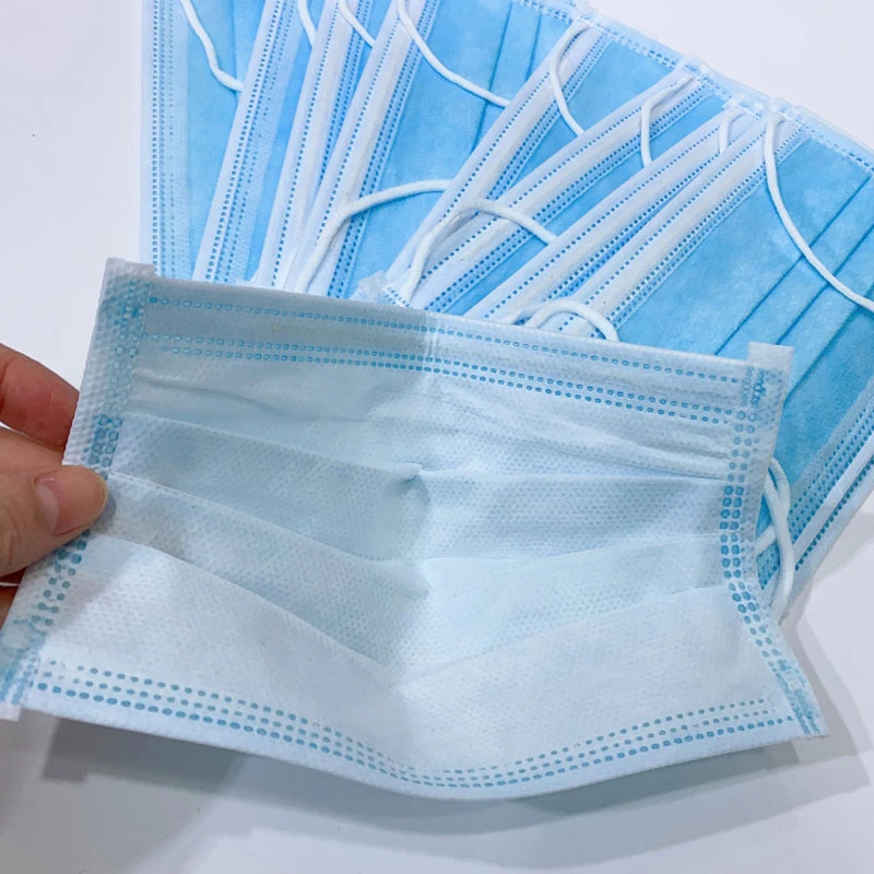 Одноразовая маска для рта 50 шт. 3-слойная пылезащищенная не тканые маски