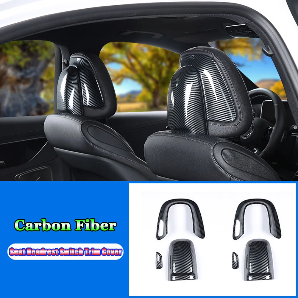 

Для Mercedes Benz C E GLC EQE EQS Class AMG W206 W214 X254 V295 V297 Автомобильные аксессуары Кнопка регулировки подголовника сиденья Накладка