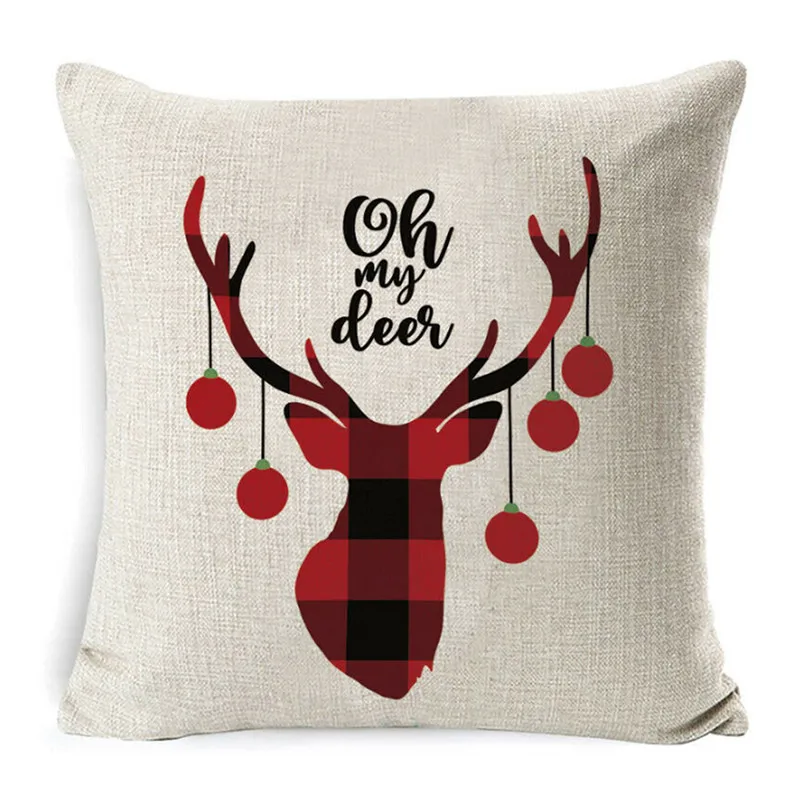 2019 New 18 x Inch Merry Christmas Xmas Designed Throw Pillow Case Cover Cushion Decor | Дом и сад