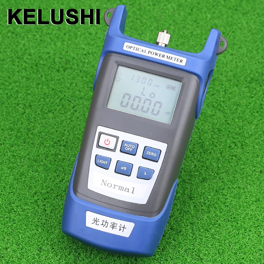 KELUSHI FTTH Fiber Optical Power Meter Cable Tester -50~+20dBm/-70~+3dBm Detection Fiber Attenuation Optical Power Meter