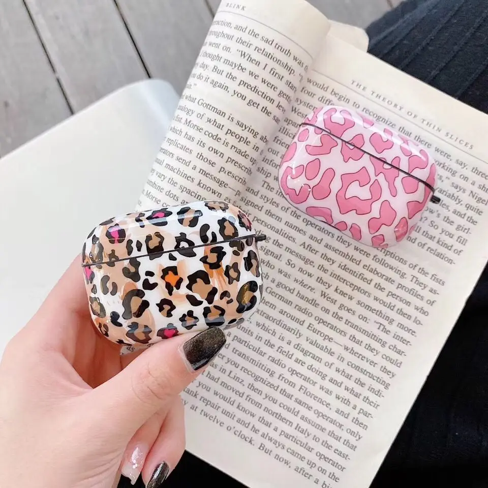 

Disney Fashion leopard Wireless Bluetooth Earphone Case for AirPods Pro Storage Bag for Air Pods 2 1 Case Protective Soft Cover