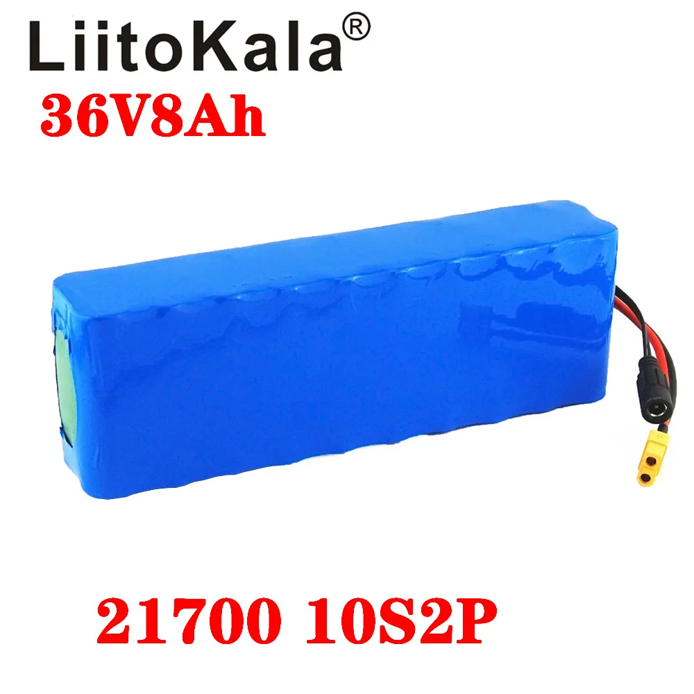 Аккумулятор LiitoKala 36 В 15 а/ч 12 10 А/ч 8 21700 аккумулятор 5000 мА/ч 500 Вт высокой мощности 42