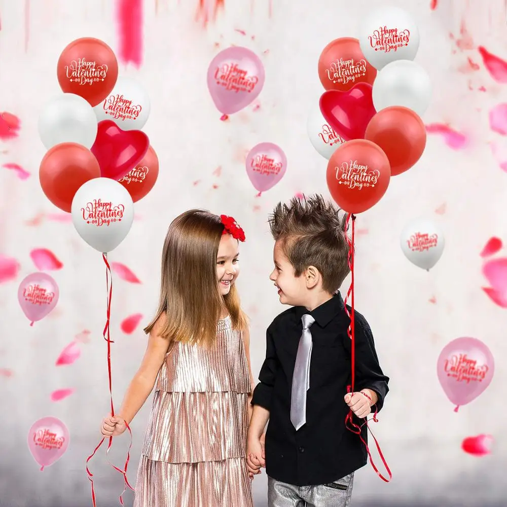 

Amawill 30pcs Happy Valentines Day Latex Balloons Wedding Party Balloon Decorations Adult Inflatable Decoration Helium Ballon 8D