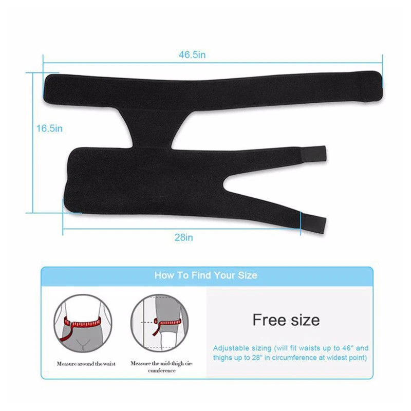 

1pcs Hip Joint Brace Bandage Groin Support Wrap Belt Hip Joint Support Waist Groin Sacrum Pain Relief Strain Arthritis Protector