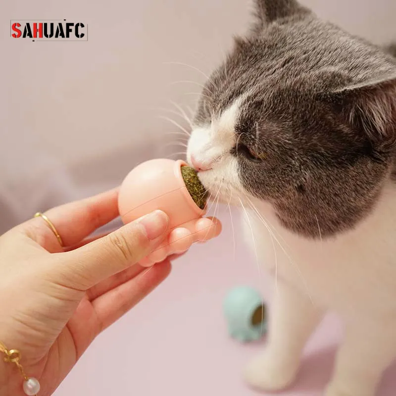 

Коты мята игрушка мята Кот натуральная кошачья мята съедобные шарики котенок лечение ментоловый аромат вращающиеся игрушки леденец прорез...
