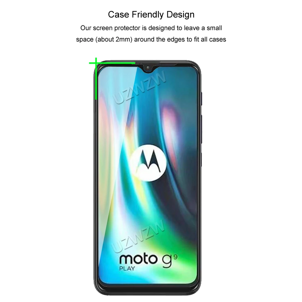for motorola moto g9 play full coverage tempered glass phone screen protector protective guard film 2 5d 9h hardness free global shipping