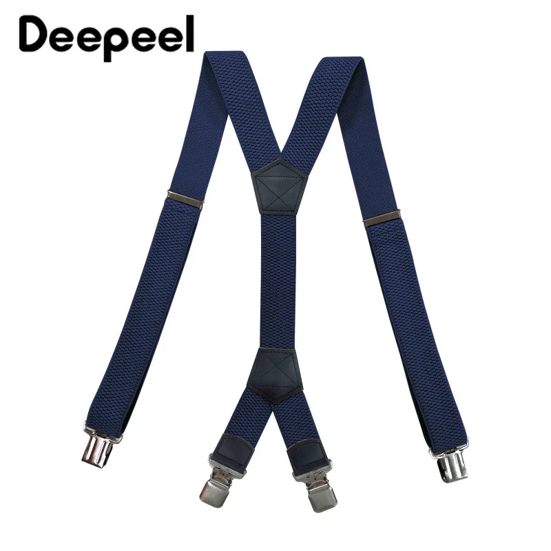 Подтяжки Deepeel для взрослых мужчин 1 шт. 4*125 см широкий эластичный ремешок