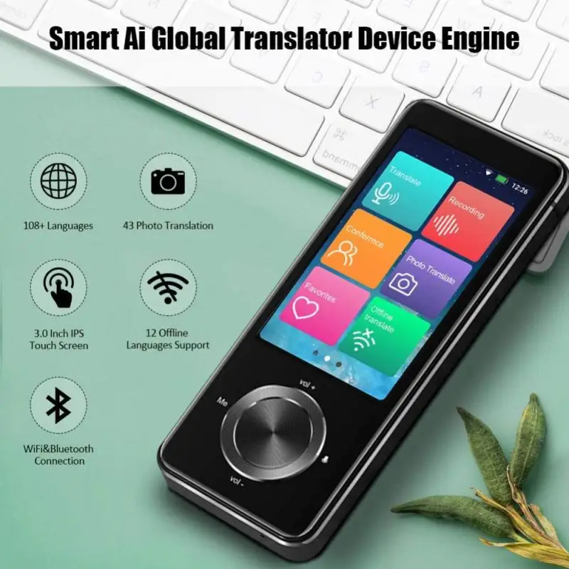 

Smart Instant Voice Photo Scanning Translator 3.0 Inch Touch Screen Wifi Support Offline Portable Multi-language Translation