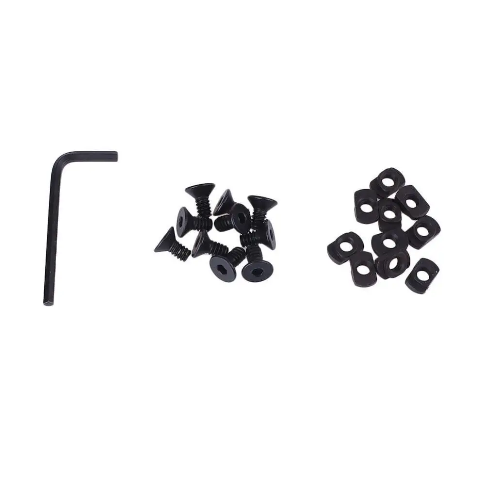 

10Pcs/Lot Metal Screw And Nut Replacement Set Fit Airsoft M-LOK For Hunting Keymod Rail Sections Accessories
