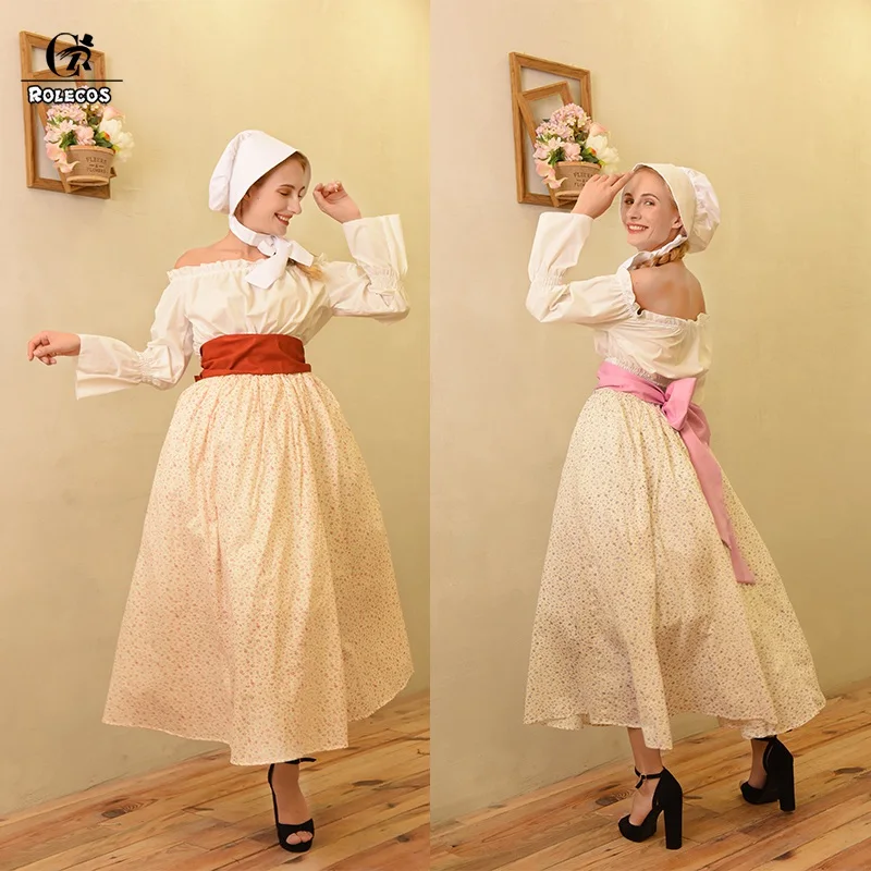 ROLECOS женские Pioneer платье сад костюм домашнее хозяйство историческая