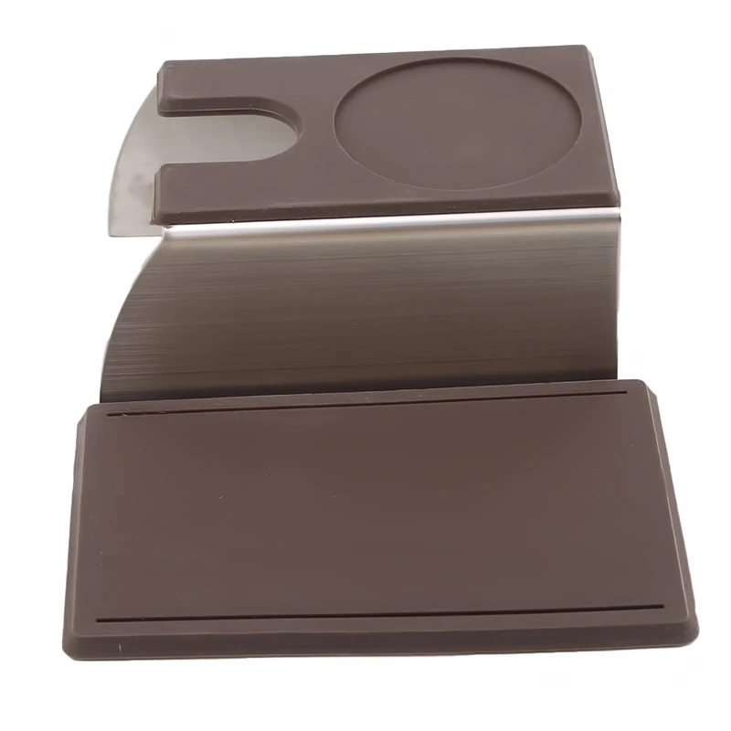 

Sturdy Stainless Steel Silicone Espresso Coffee Tamper Stand Barista Tool Tamping Holder Rack Shelf Coffee Machine Tool