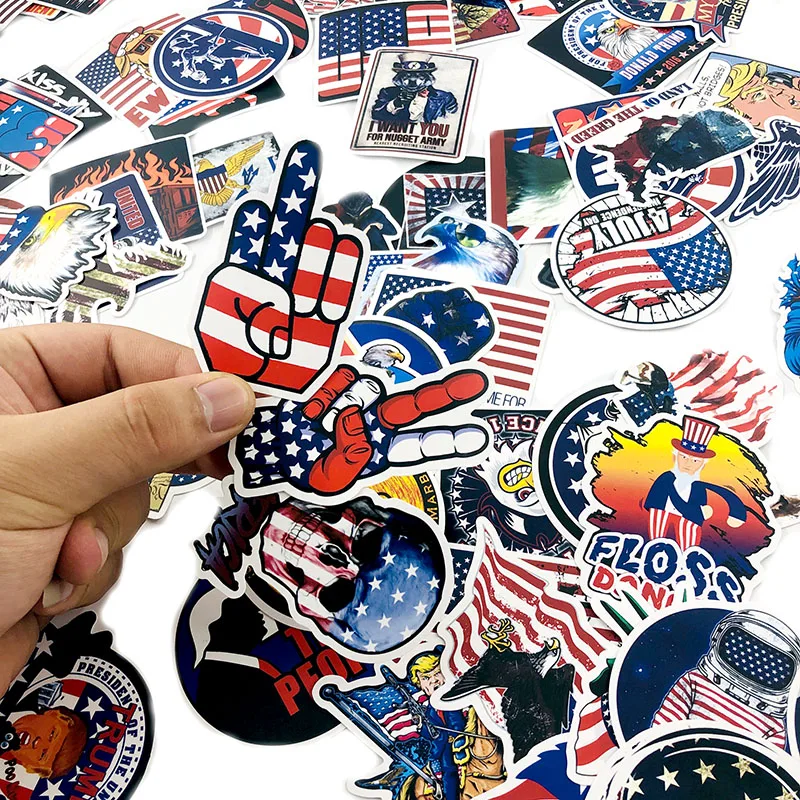 

New100Pcs American Series Graffiti Stickers For DIY scrapbooking album Luggage Laptop Phone notebook decals Sticker