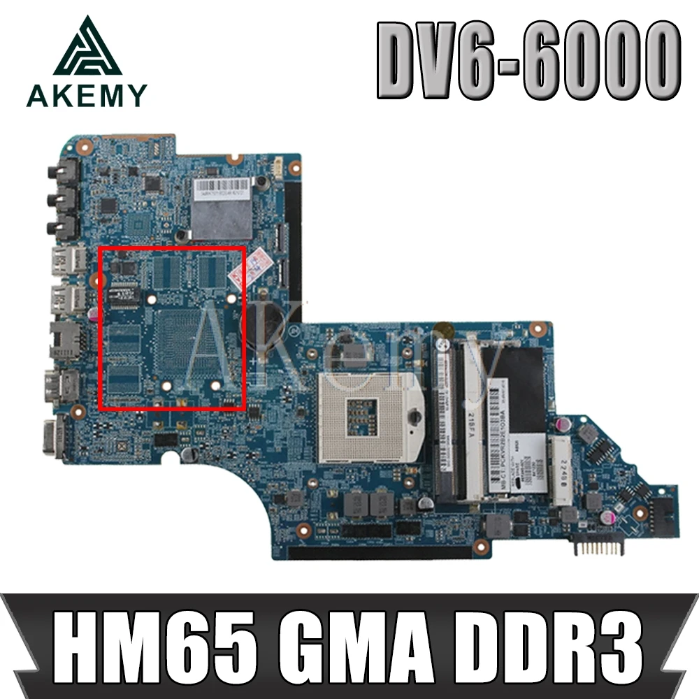 Для For HP pavilion DV6 6000 материнская плата для ноутбука 665993 001 hm65 GMA HD3000 DDR3 Материнская