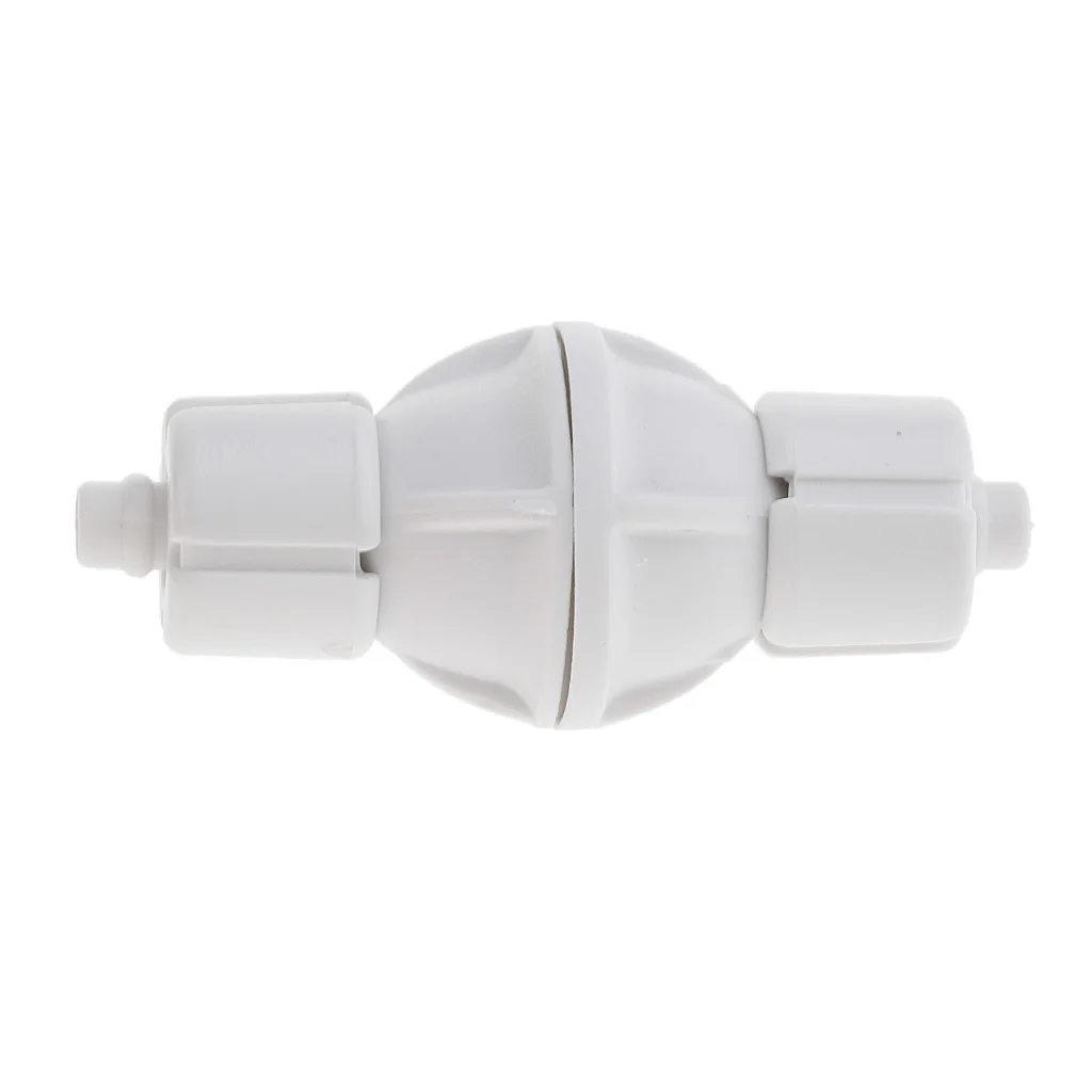 Aquarium Check Valve For Co2 Bubble Counter Air Pump With stainless steel Spring Stop Fish Tank Fastening Plastic | Дом и сад