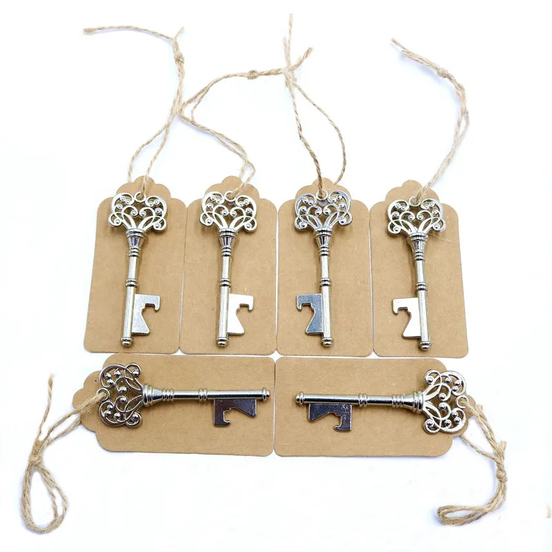 50 наборов патентный металлический Античный ключ открывалка для пивных бутылок