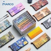 marco master collection 6080 colors luxury gift professional fine art oilwater andstal color pencil set drawing colored pencil
