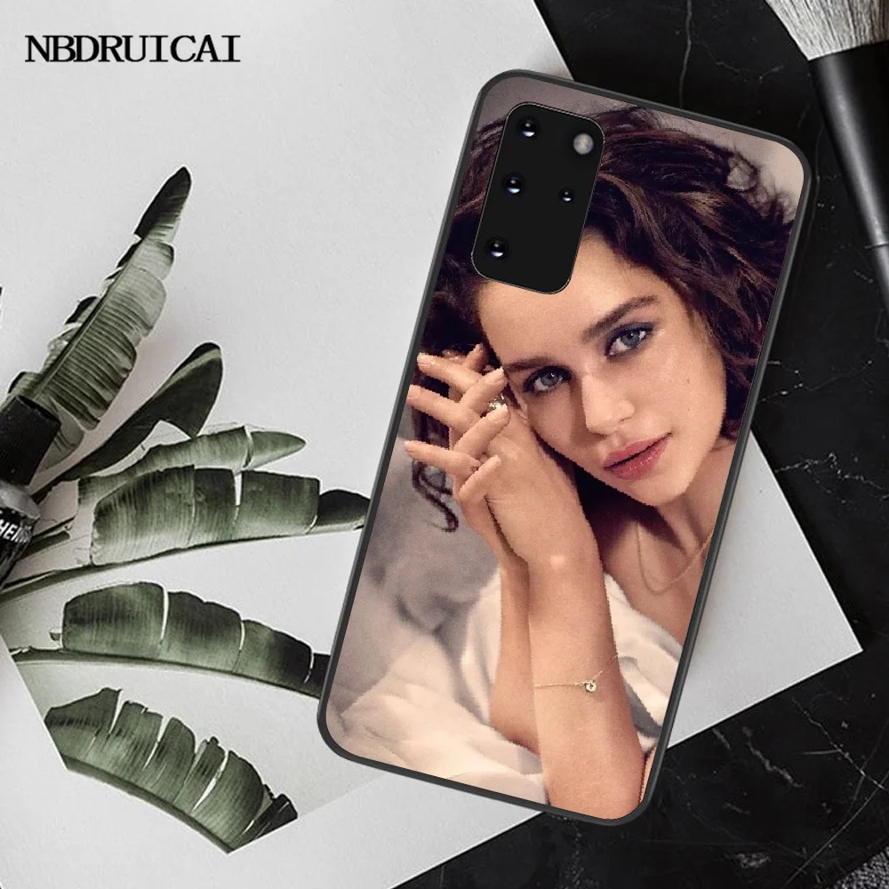 NBDRUICAI Emilia Clarke TPU Мягкий силиконовый чехол для телефона Samsung S20 plus Ultra S6 S7 edge S8 S9 S10