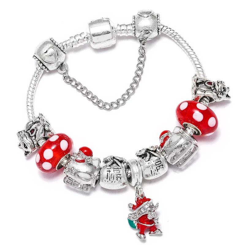 19 видов стилей Рождественская елка и подвеска колокольчик амулет серебряный