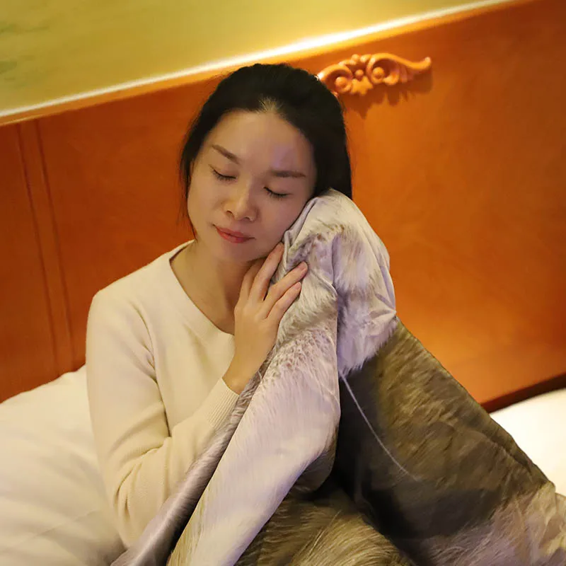 Хлопковое стеганое одеяло с 3D рисунком собаки летнее крутое для дома дивана