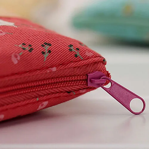 

Women's Purse Coin Holder Wallet Money Bags Canvas Lovely Zipper Color Block Floral Canvas Mini Coin Purse Wallet Key Pouch Bag