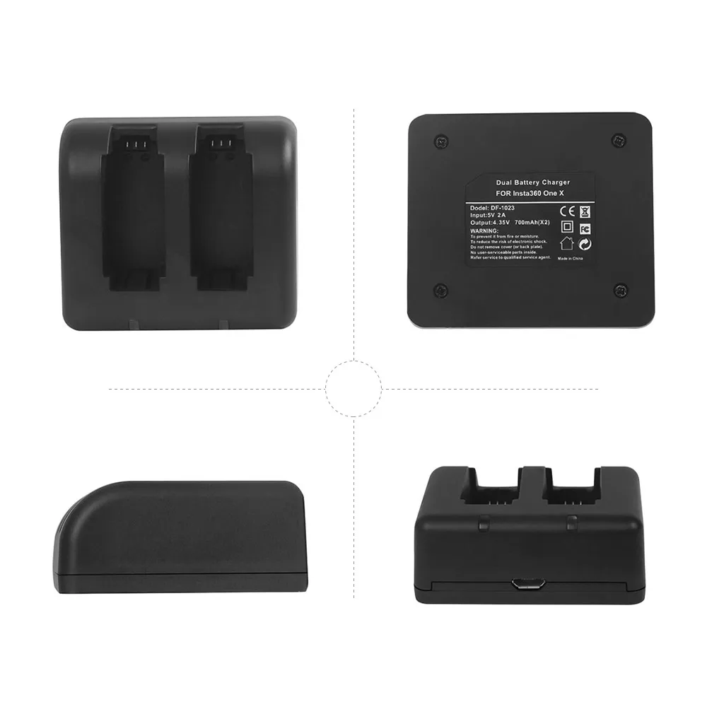 Зарядное устройство для камеры Insta360 One X аксессуары портативное зарядное с двумя