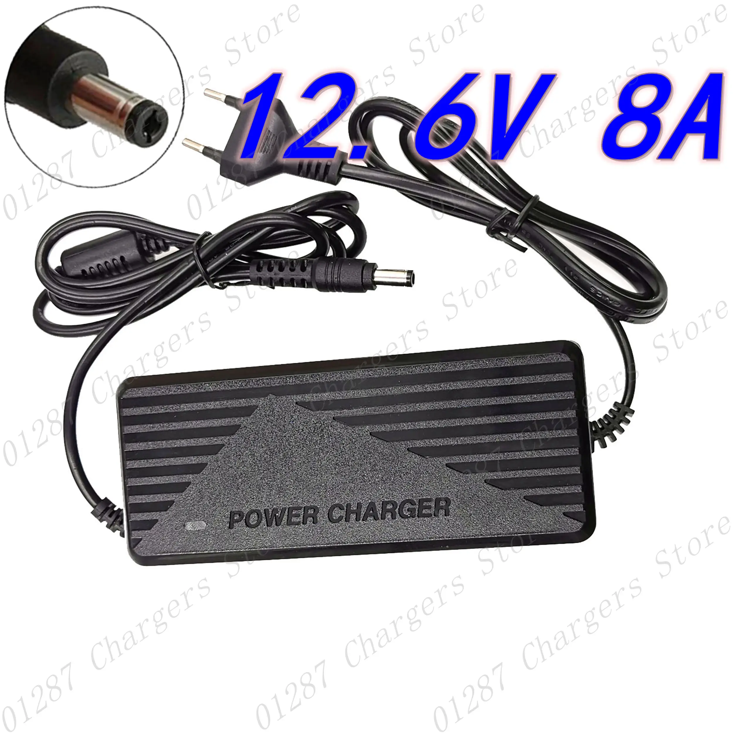 

12.6V 8A 18650 Lithium Battery Charger for 3S 10.8V 11.1V 12V li-ion Battery Fast charging Charger High quality