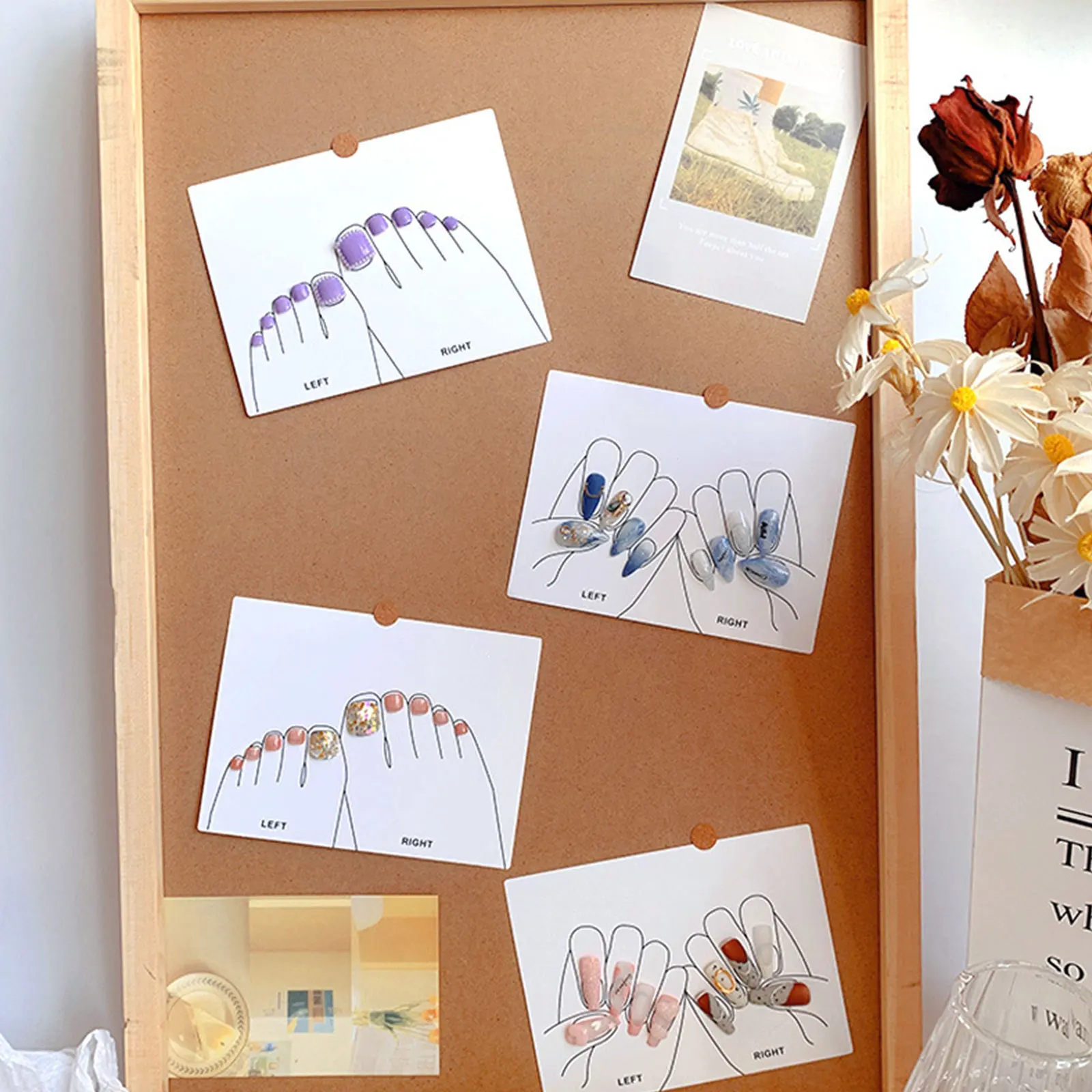 Карточка для ногтей японский дизайн Ins Стиль Одежда фото реквизит фоновая