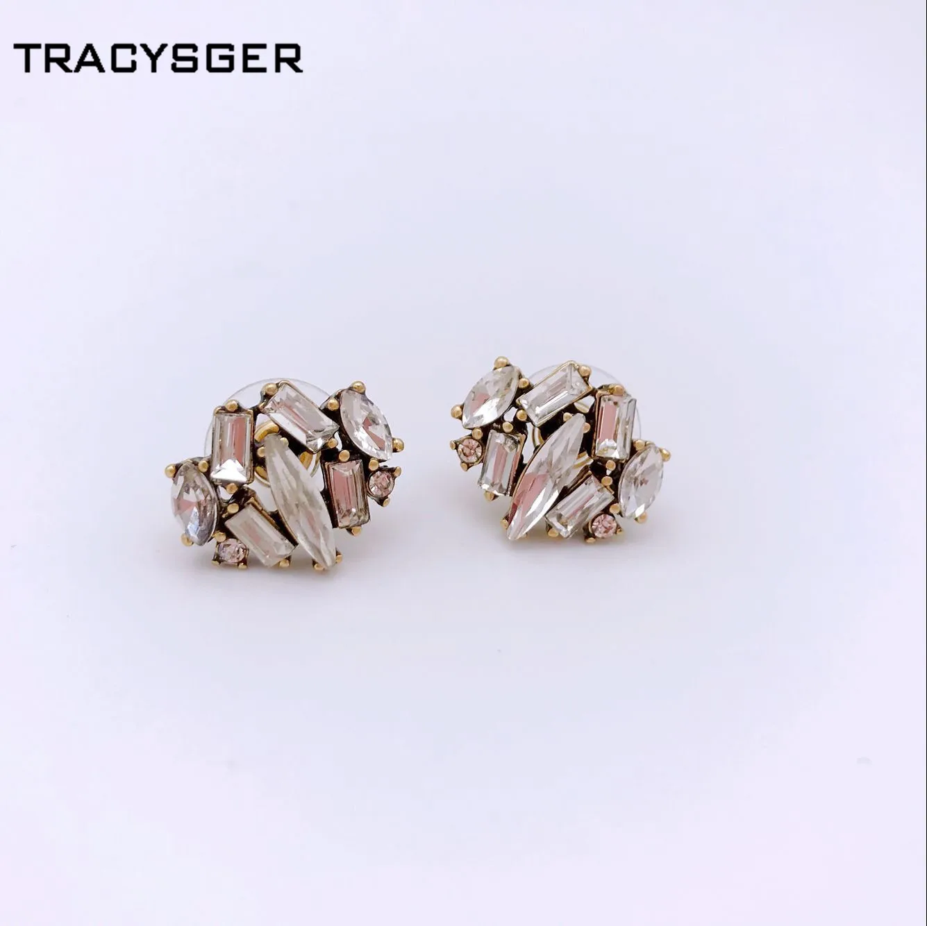 AD es30284/потрясающий красота прозрачные хрустальные ювелирные изделия|Ювелирные