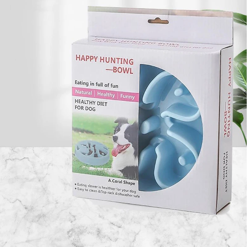 

Dog Bowl Anti Choke Dog Feeding Food Bowls Puppy Slow Eating Dog Bowls Feeder Dish Pet Bowl Pet Supplies