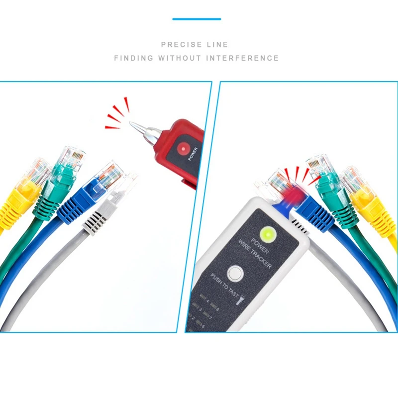 rj45 rj11 wire tracker telephone ethernet lan network cable tester testing tool line finder free global shipping