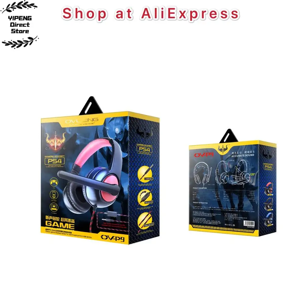 

P9 Wired Gaming Headphone E-Sports with Mic Stereo Surround Sound HiFi Headset for PS4 PC Laptop 3.5mm Jack HD Voice