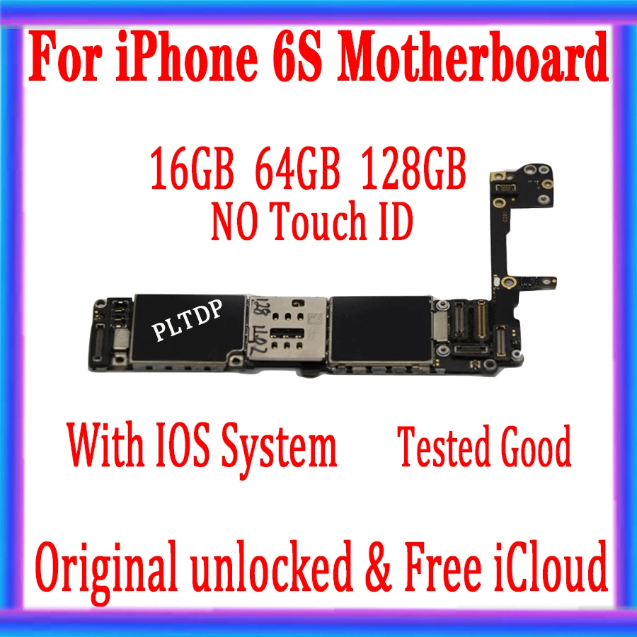 Материнская плата для iphone 6s с touch ID/без ID разблокирована без iCloud чипом IOS