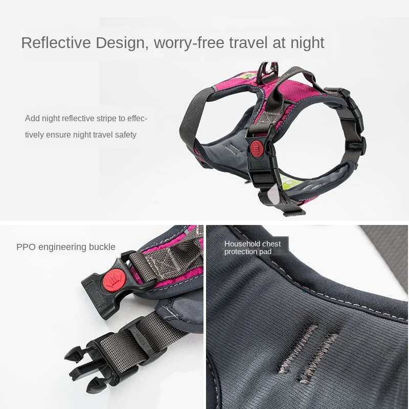 Взрывозащищенная шлейка для крупных собак золотистый ретривер Хаски Лабрадор