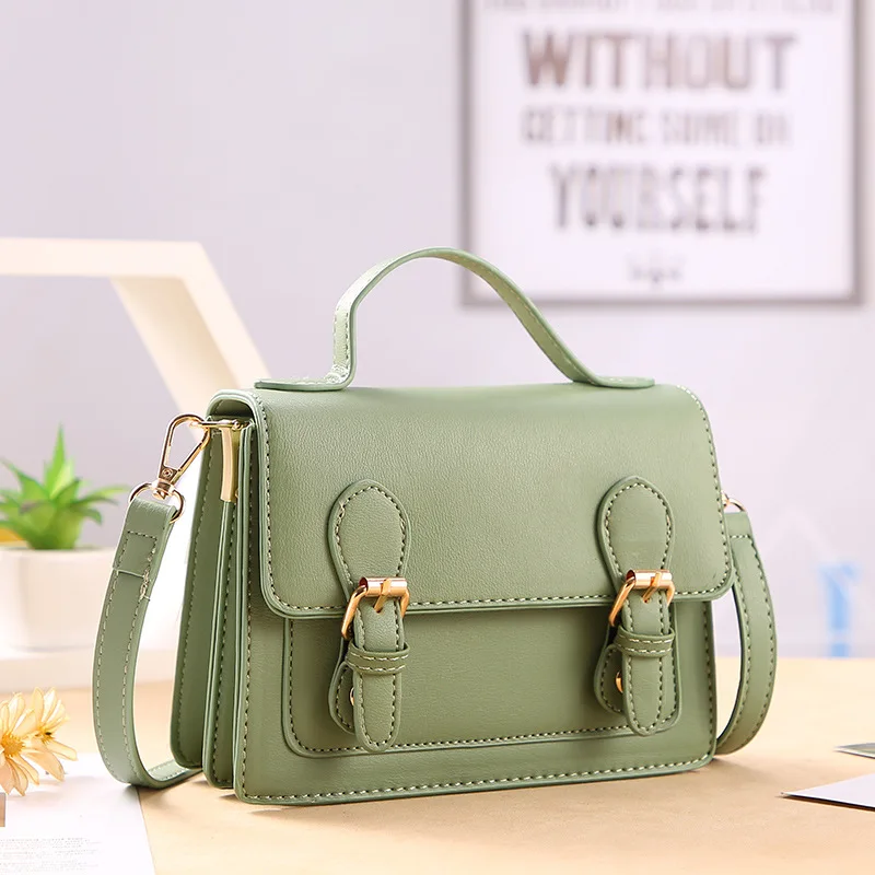 

High-quality Ladies Color-blocking Messenger Shoulder Bag 2021 Fashion Net Red New Shoulder Bag Casual Solid Color Youth Bag
