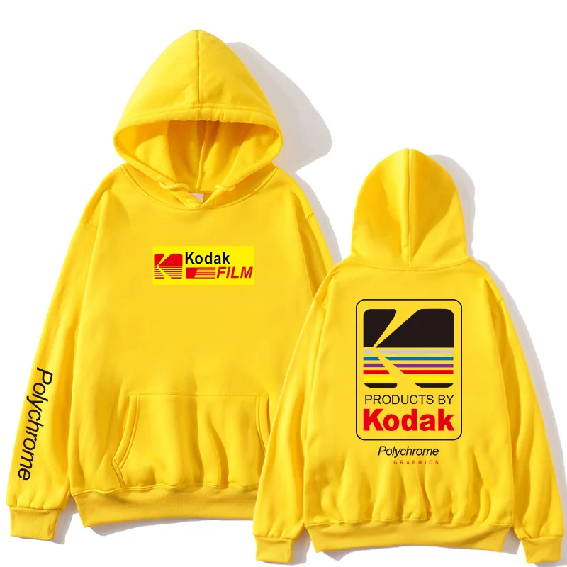 Японский хип хоп зимняя флисовая Толстовка Harajuku kodak куртки для мужчин и женщин