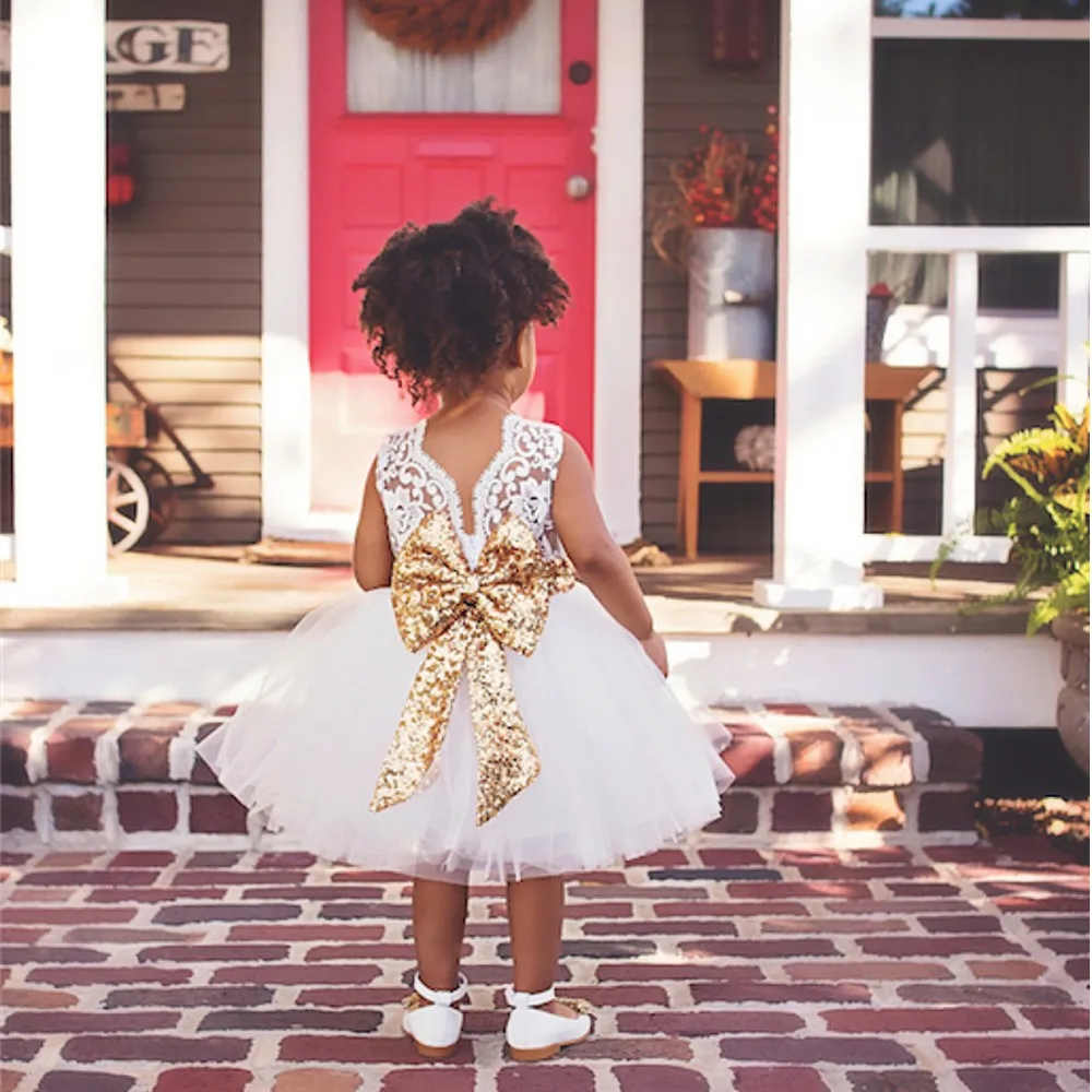 

Белое платье для крещения, Кружевное платье-пачка с открытой спиной, платье для 1 года, дня рождения, 2021, летнее фатиновое платье принцессы, о...